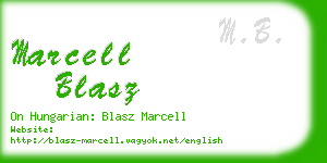 marcell blasz business card